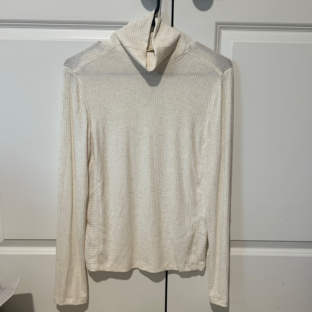 Madewell Off-White Ribbed Turtleneck